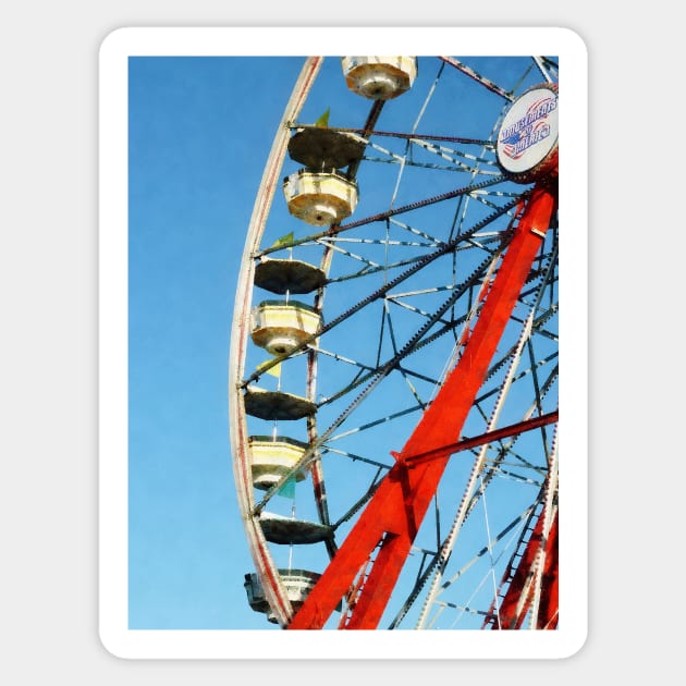 Carnival Midway - Ferris Wheel Closeup Sticker by SusanSavad